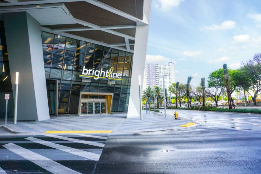 MiamiCentral Brightline Entrance